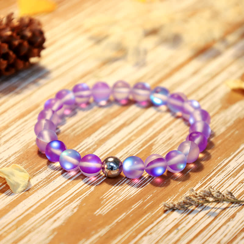 Olivenorma 8mm Natural Stone Magnet Beaded Bracelet main image 1