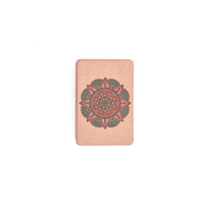 Olivenorma Soft Non-Slip Premium Mandala Cork Yoga Block