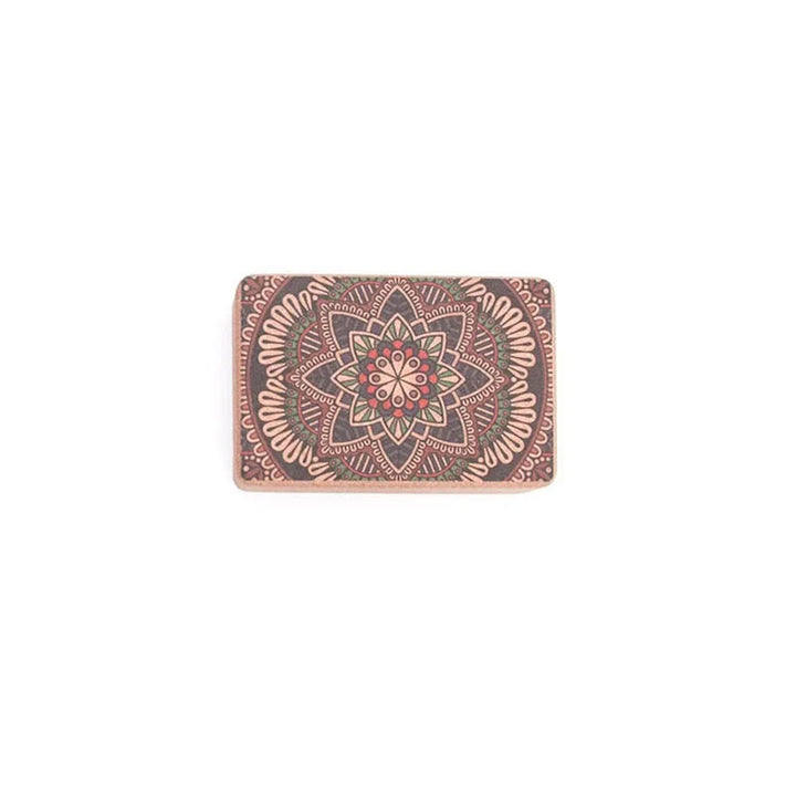 Olivenorma Soft Non-Slip Premium Mandala Cork Yoga Block