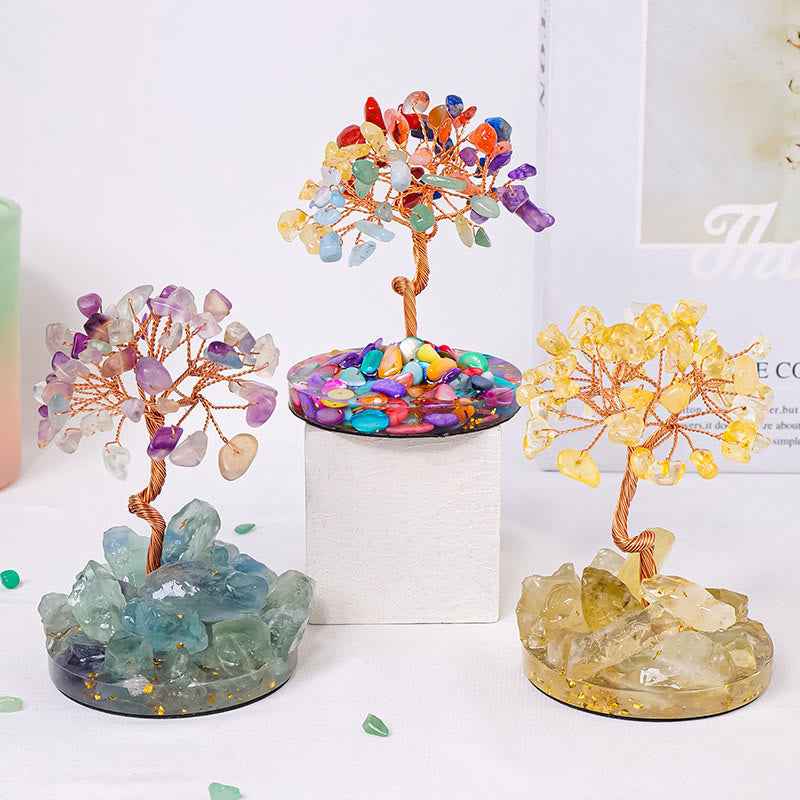 crystal money tree feng shui Olivenorma Luck Success Tree of Life Gemstone Feng Shui Tree – us.olivenorma