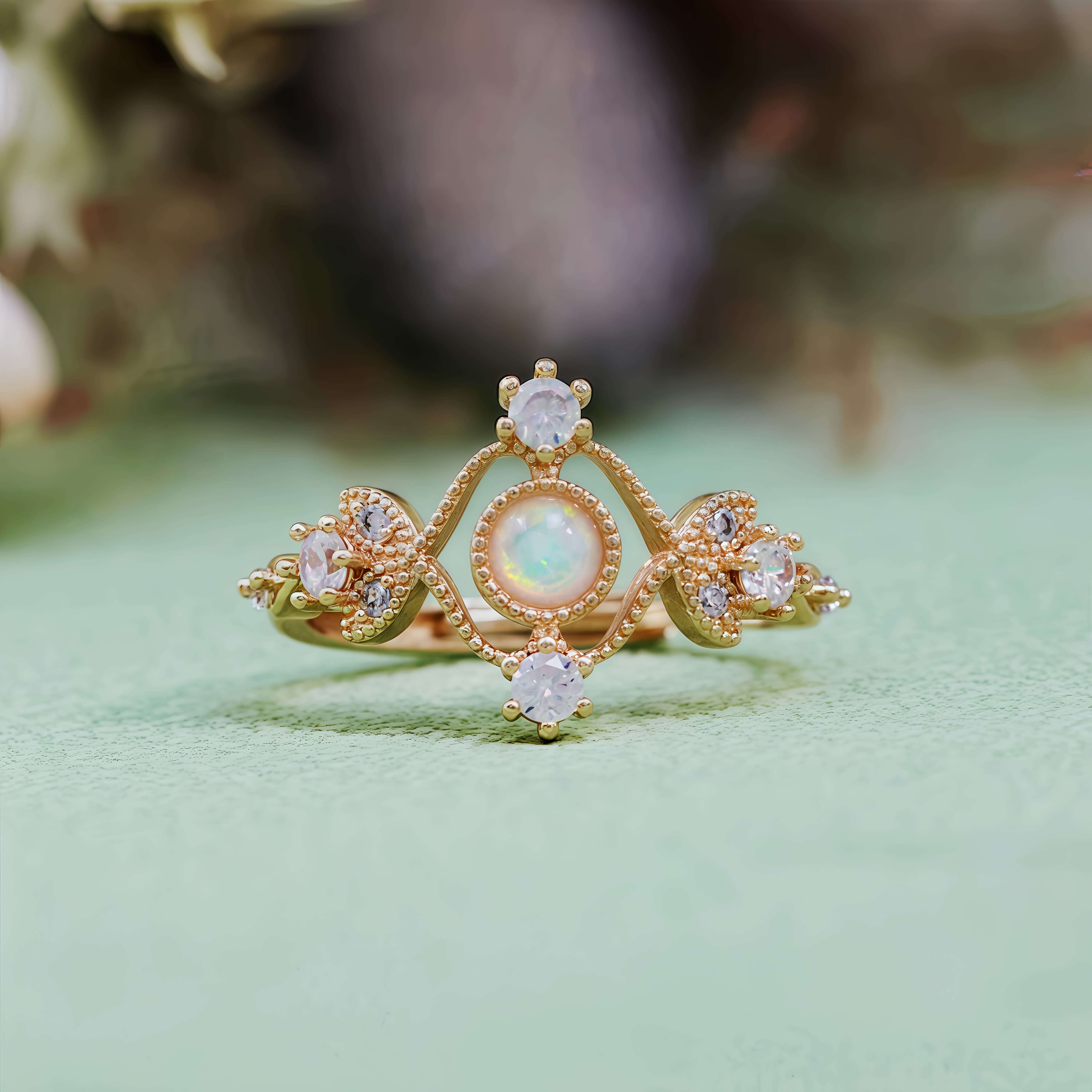 Olivenorma Inlaid Zircon Cute Pattern Studs Earrings