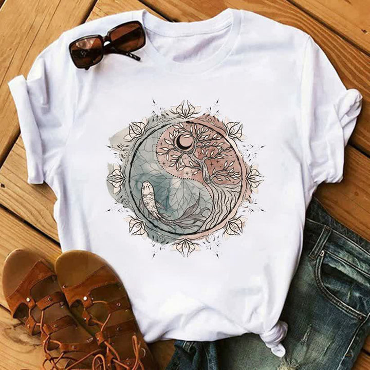 Olivenorma Tree of Life Inspirational Cotton T-Shirts