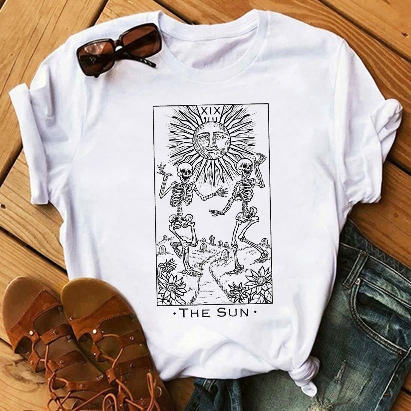 Olivenorma Tarot Print Inspirational Cotton T-Shirts