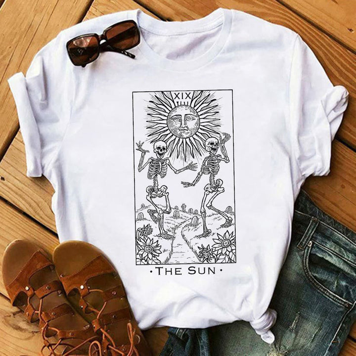 Olivenorma Tarot Print Inspirational Cotton T-Shirts