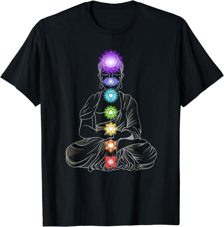 Olivenorma Yoga Meditation Spiritual Body Energy Chakra T-Shirt