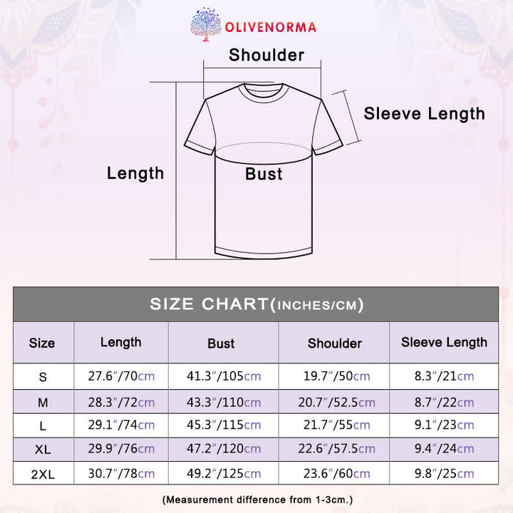 Olivenorma Tree of Life Inspirational Cotton T-Shirts