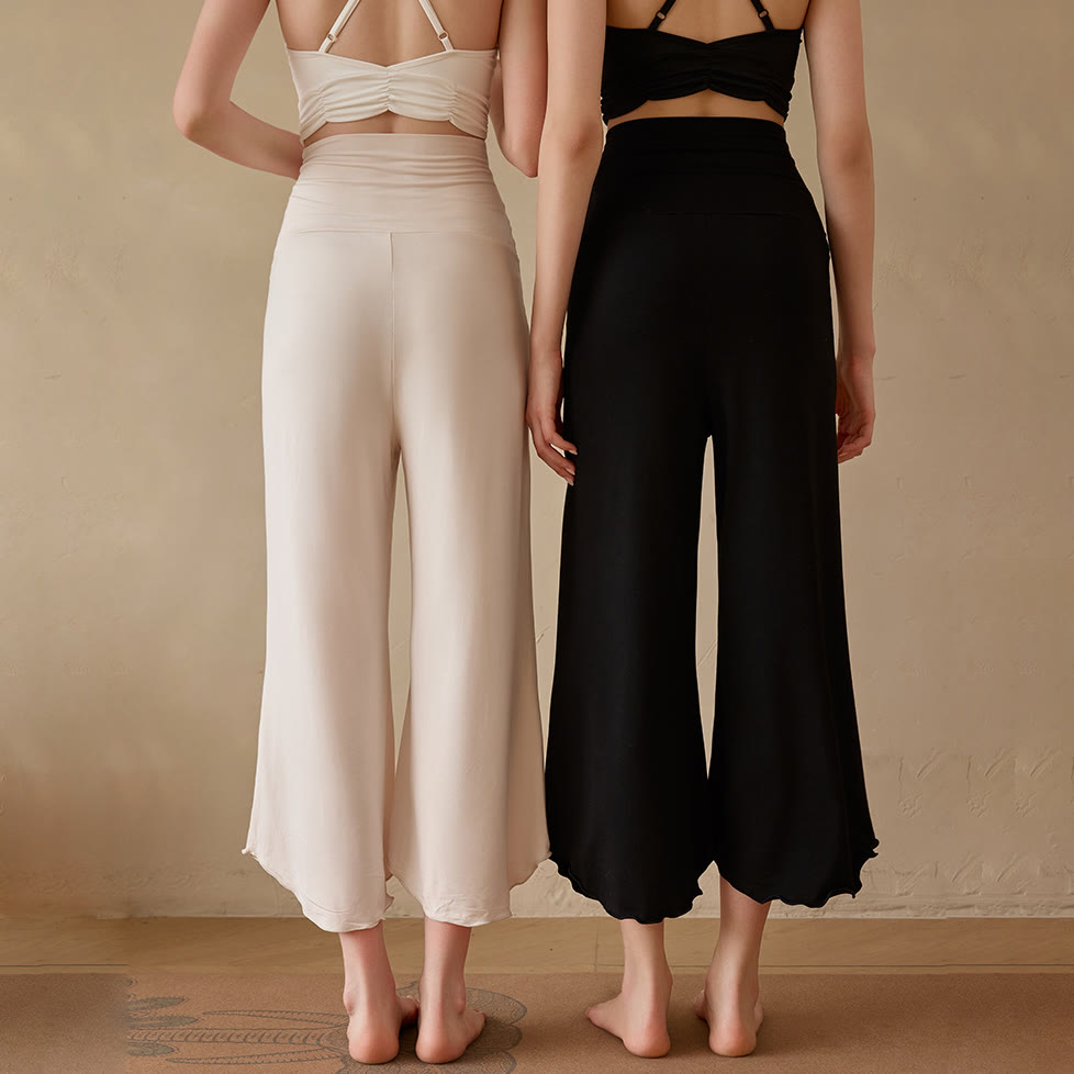 Olivenorma Stretchy Cropped Flare Yoga Pants