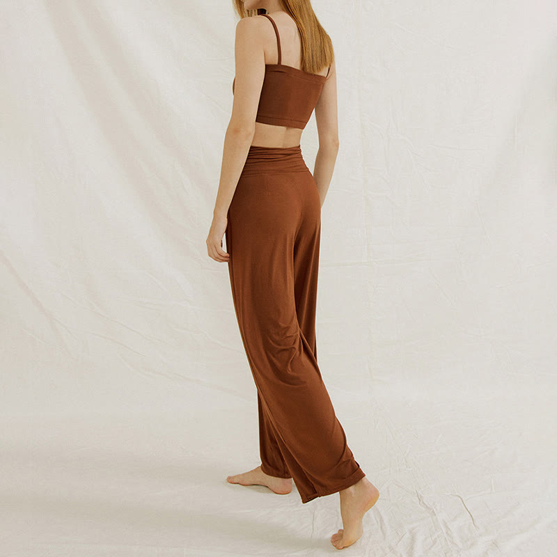 Olivenorma Adjustable Wide-Leg Flow Yoga Pants