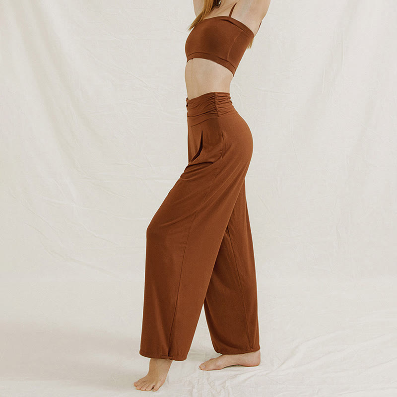 Olivenorma Adjustable Wide-Leg Flow Yoga Pants