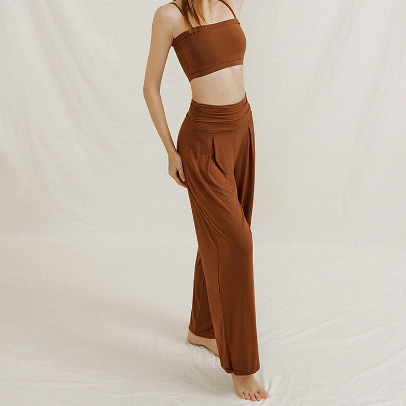 Olivenorma Adjustable Wide-Leg Flow Yoga Pants