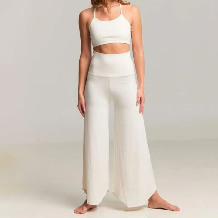 Olivenorma High-Waist Yoga Cropped Flare Pants - White - 2XL - image 7