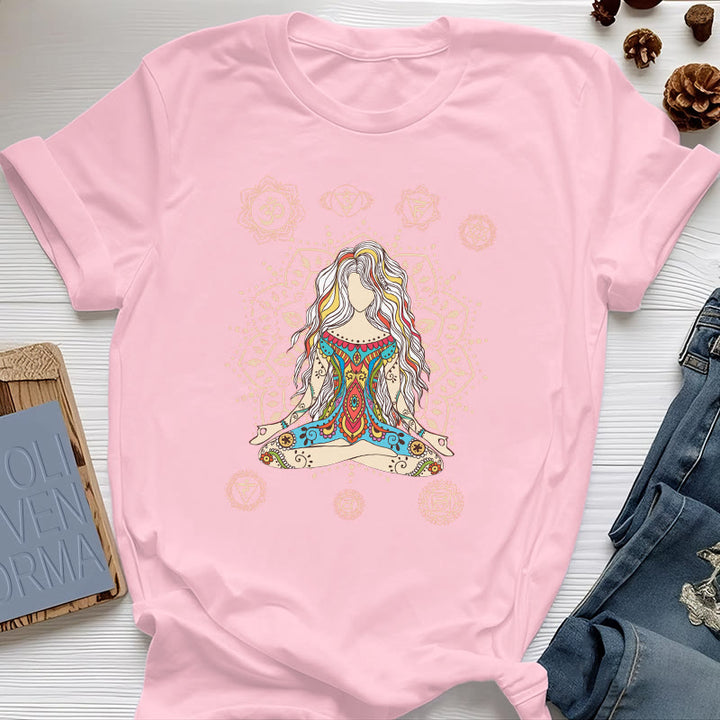 Olivenorma Meditating Goddess Cotton T-Shirt