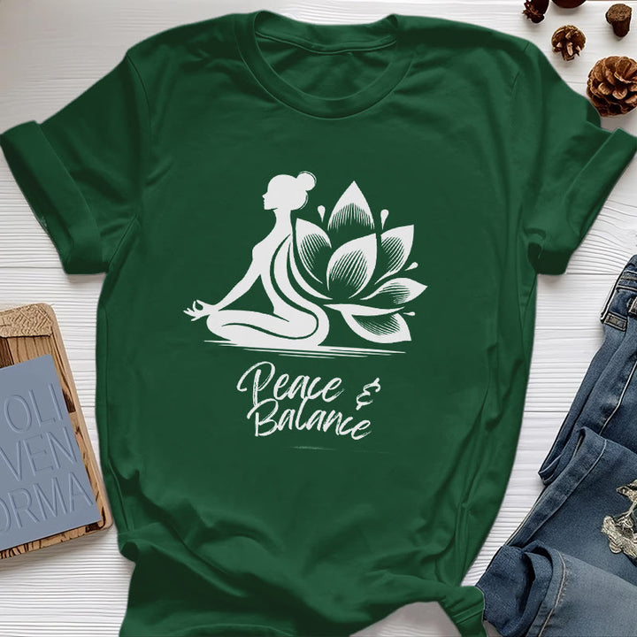 Olivenorma Peace & Balance Yoga Meditation Women T-Shirt