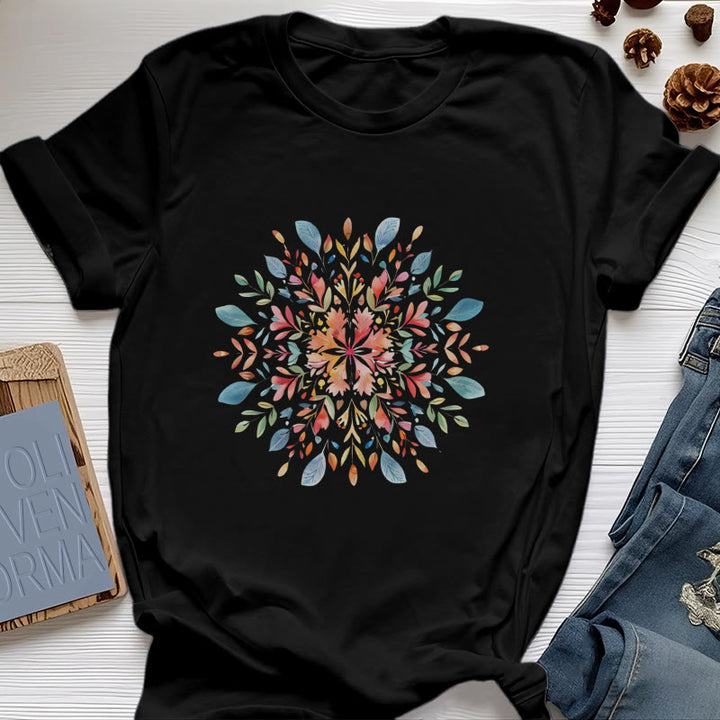 Olivenorma Mandala Floral Spring T-Shirt