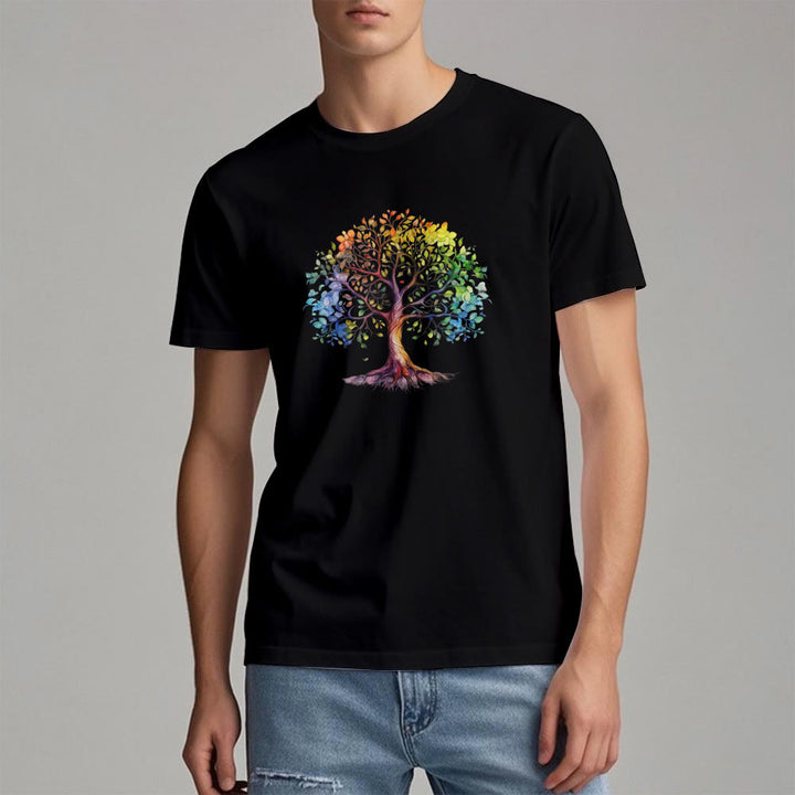 Olivenorma Chakra Colorful Tree of Life T-Shirt