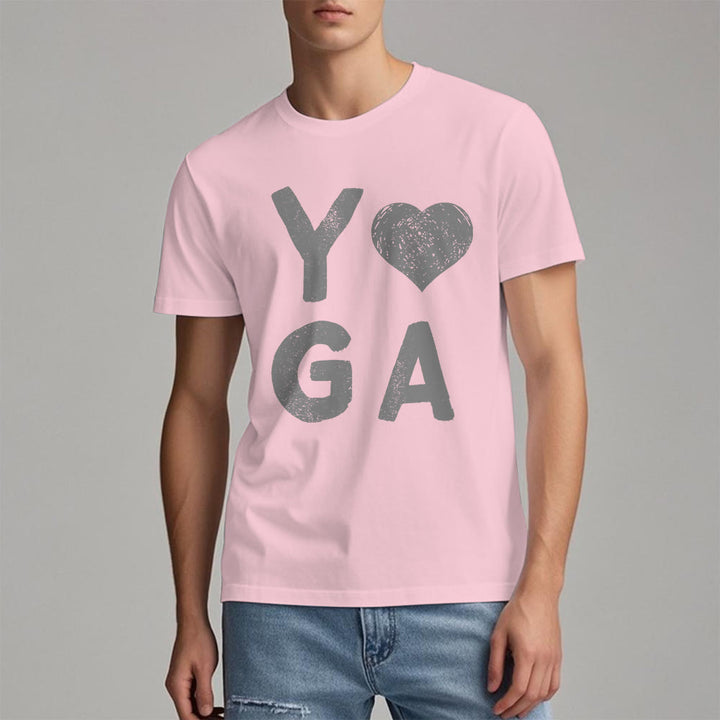 Olivenorma Yoga Heart Print T-Shirt