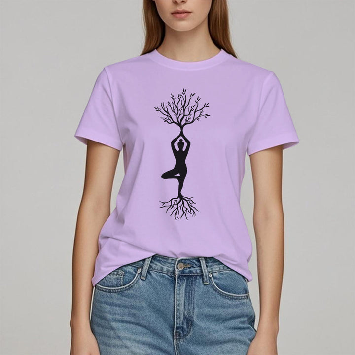 Olivenorma Rooted Yoga Tree Pose T-Shirt