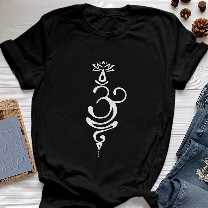 Olivenorma OM Lotus Chakra Symbol T-Shirt