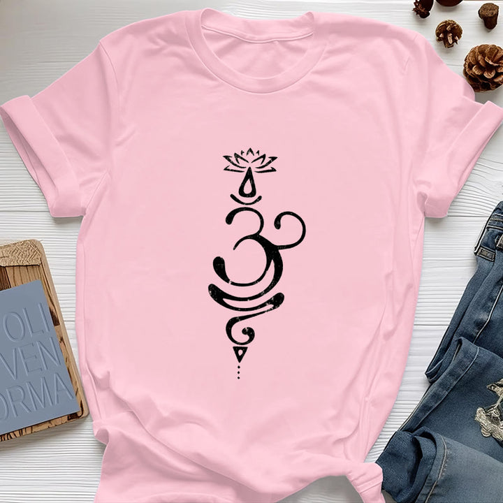 Olivenorma OM Lotus Chakra Symbol T-Shirt