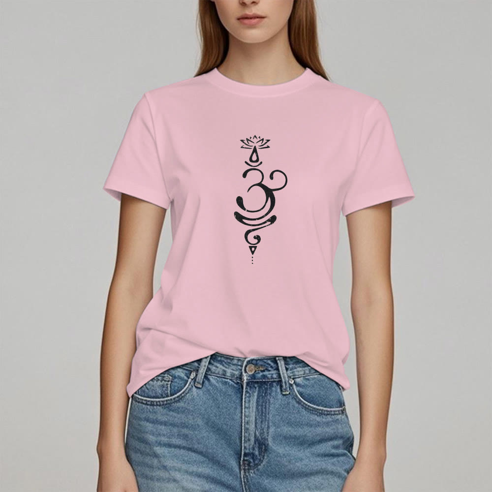 Olivenorma OM Lotus Chakra Symbol T-Shirt