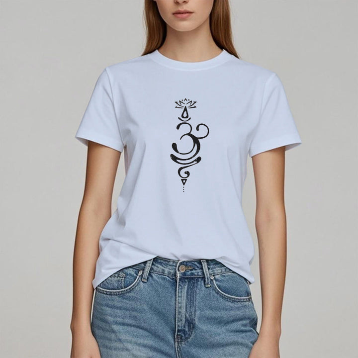 Olivenorma OM Lotus Chakra Symbol T-Shirt