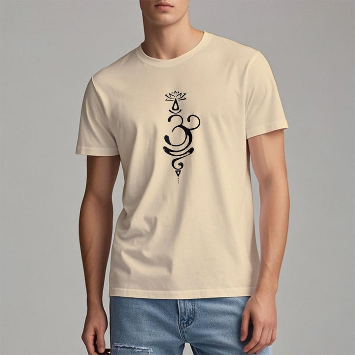 Olivenorma OM Lotus Chakra Symbol T-Shirt