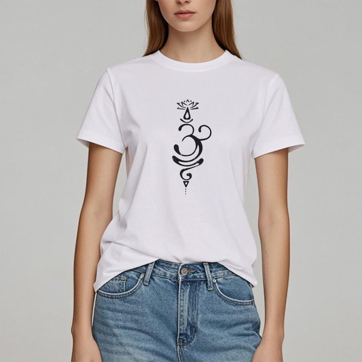 Olivenorma OM Lotus Chakra Symbol T-Shirt