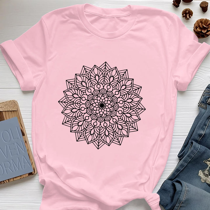 Olivenorma Flower Mandala Lotus T-Shirt
