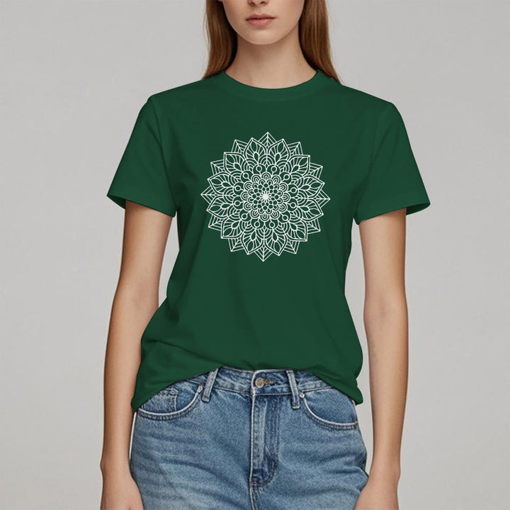 Olivenorma Flower Mandala Lotus T-Shirt