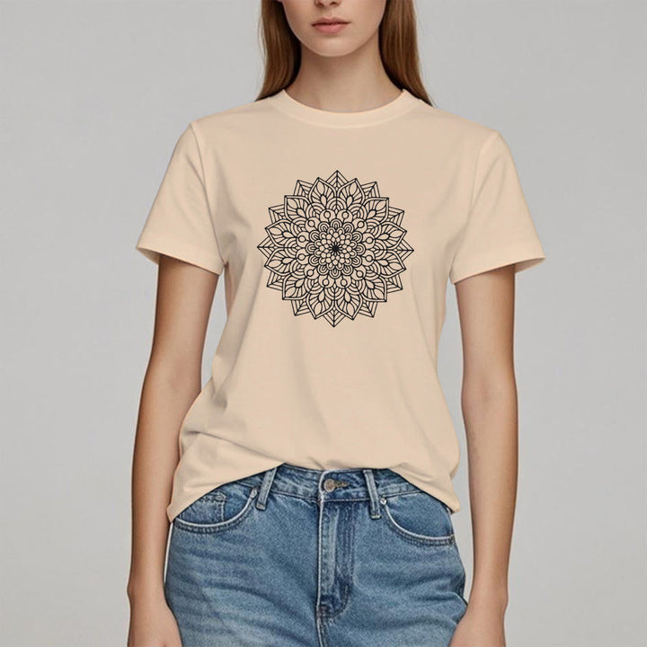 Olivenorma Flower Mandala Lotus T-Shirt