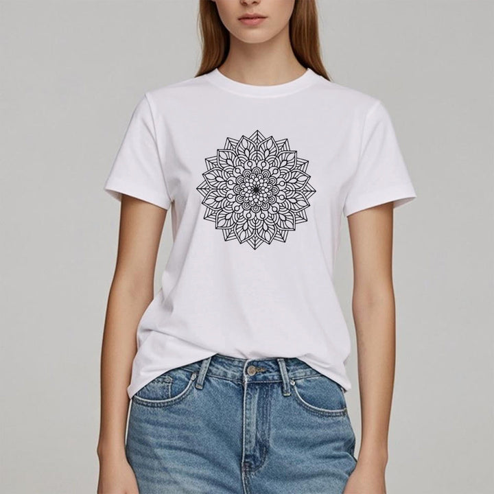 Olivenorma Flower Mandala Lotus T-Shirt