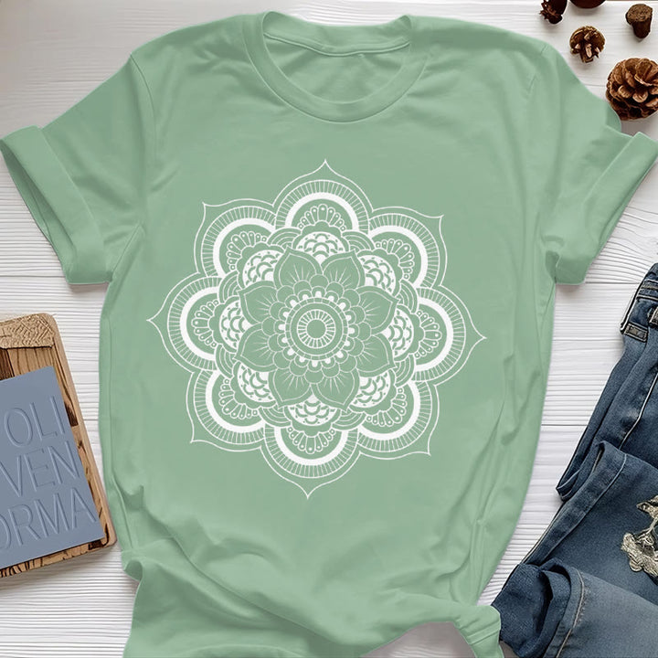 Olivenorma Mandala Lotus T-shirt