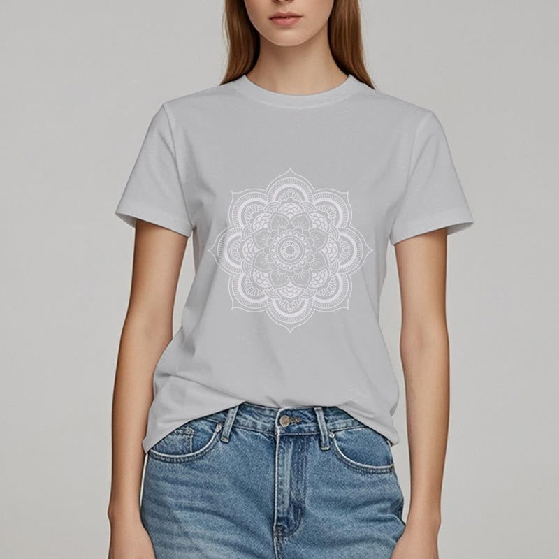 Olivenorma Mandala Lotus T-shirt