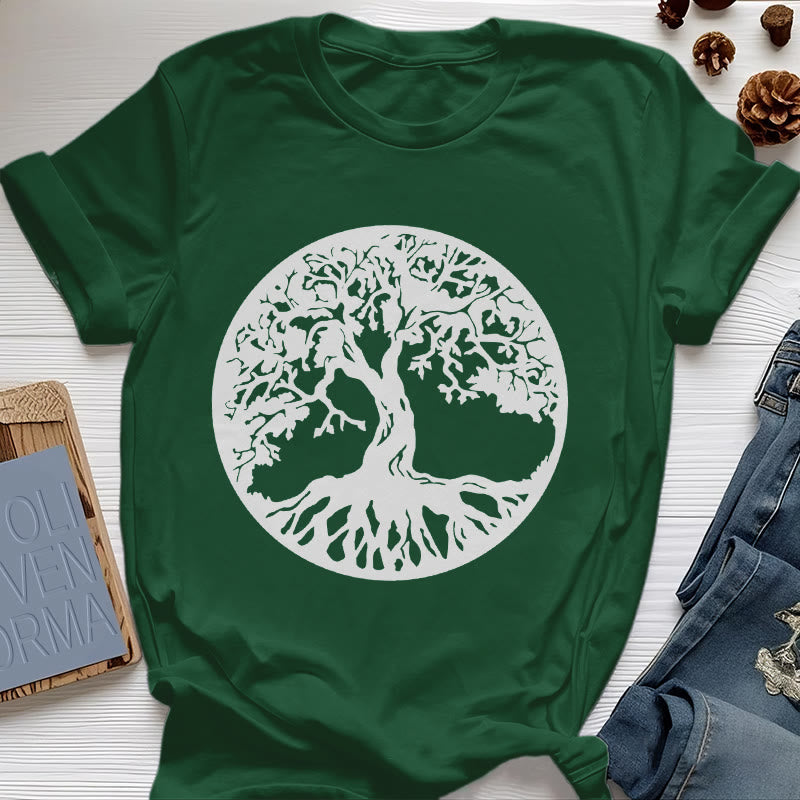 Olivenorma Circle Tree Of Life T-shirt