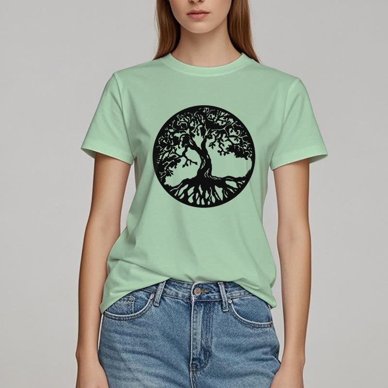 Olivenorma Circle Tree Of Life T-shirt