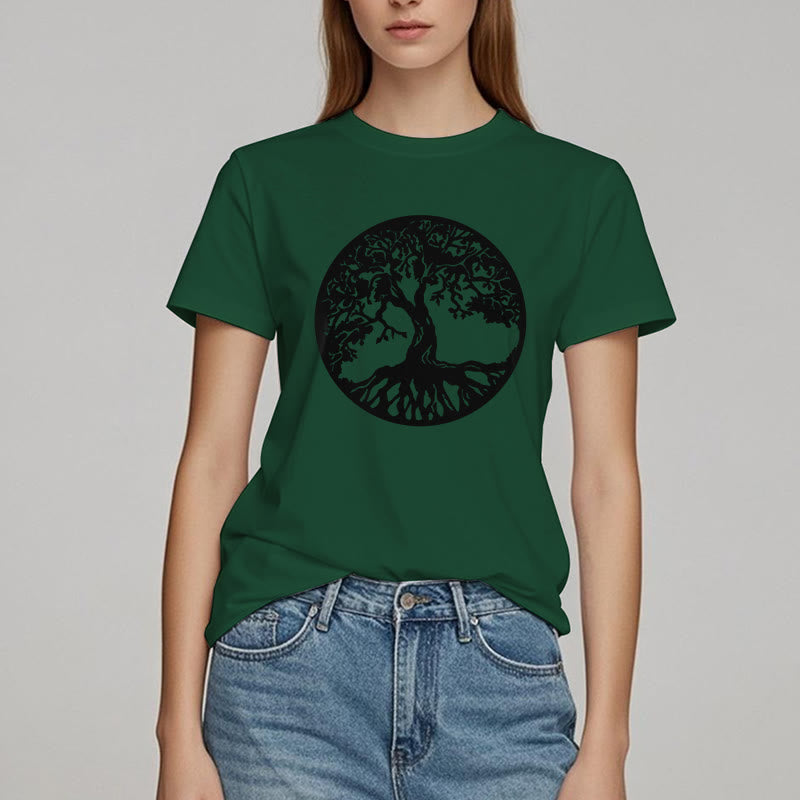 Olivenorma Circle Tree Of Life T-shirt