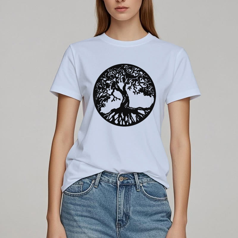 Olivenorma Circle Tree Of Life T-shirt