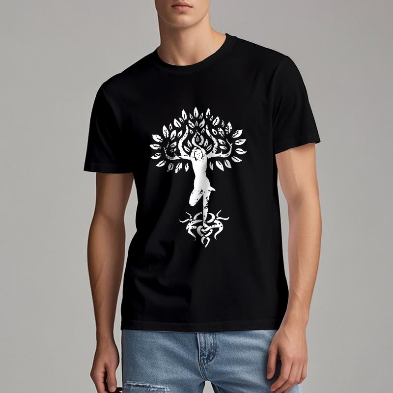 Olivenorma Flower Zen Tree T-Shirt