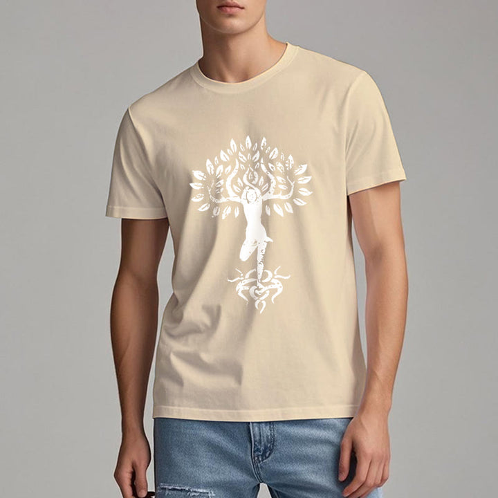 Olivenorma Flower Zen Tree T-Shirt