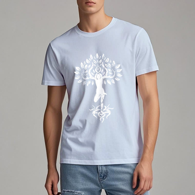 Olivenorma Flower Zen Tree T-Shirt
