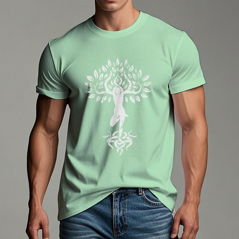 Olivenorma Flower Zen Tree T-Shirt