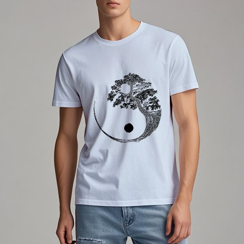 Olivenorma Yin Yang Bonsai Tree T-shirt