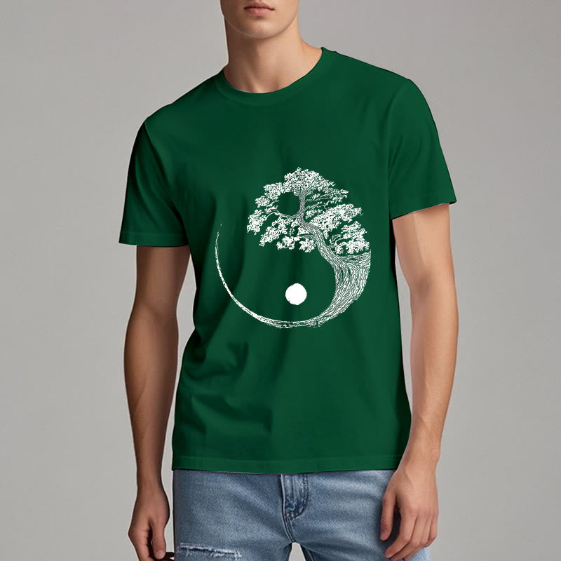 Olivenorma Yin Yang Bonsai Tree T-shirt