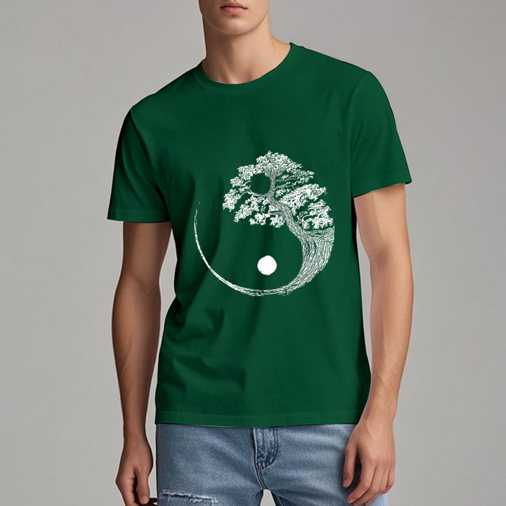 Olivenorma Yin Yang Bonsai Tree T-shirt