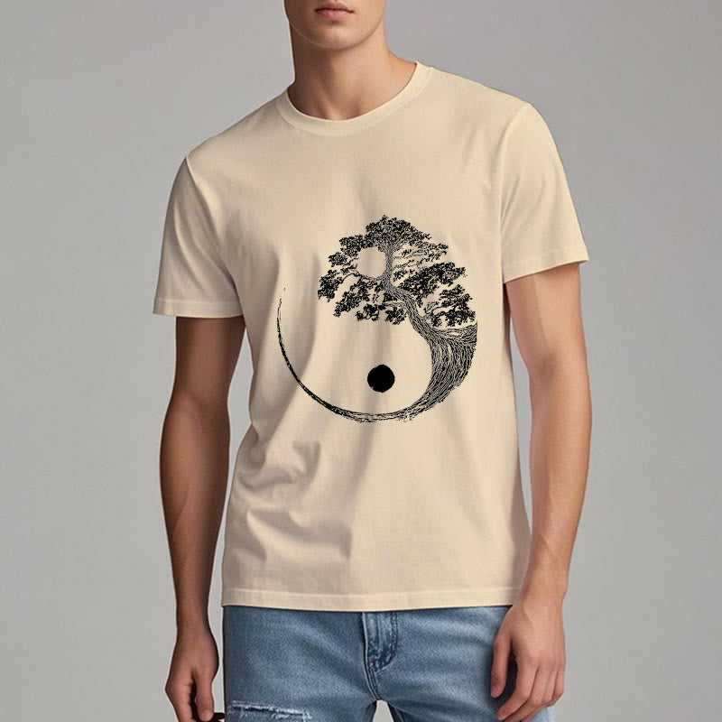 Olivenorma Yin Yang Bonsai Tree T-shirt