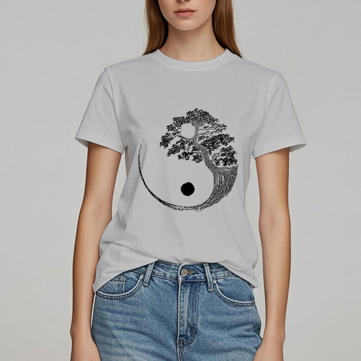 Olivenorma Yin Yang Bonsai Tree T-shirt