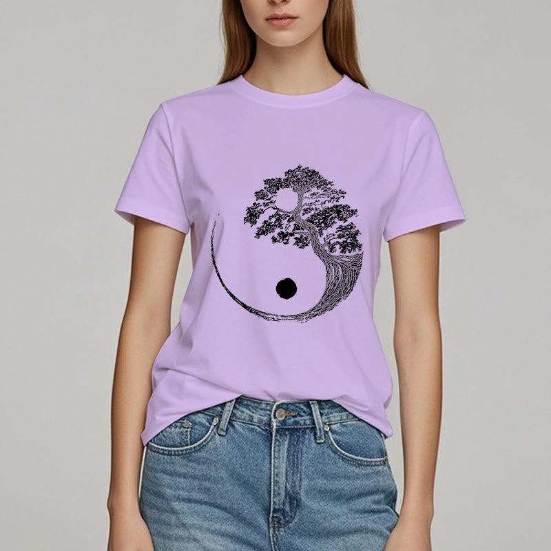 Olivenorma Yin Yang Bonsai Tree T-shirt