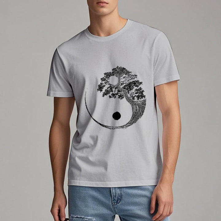 Olivenorma Yin Yang Bonsai Tree T-shirt