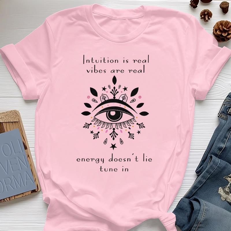 Olivenorma Intuition Evil Eye Design T-shirt