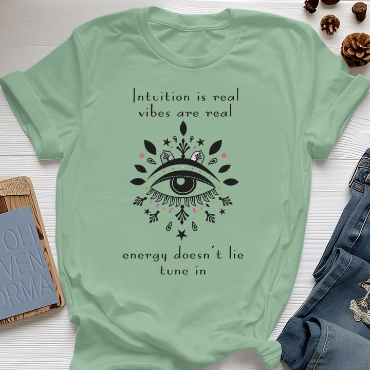 Olivenorma Intuition Evil Eye Design T-shirt